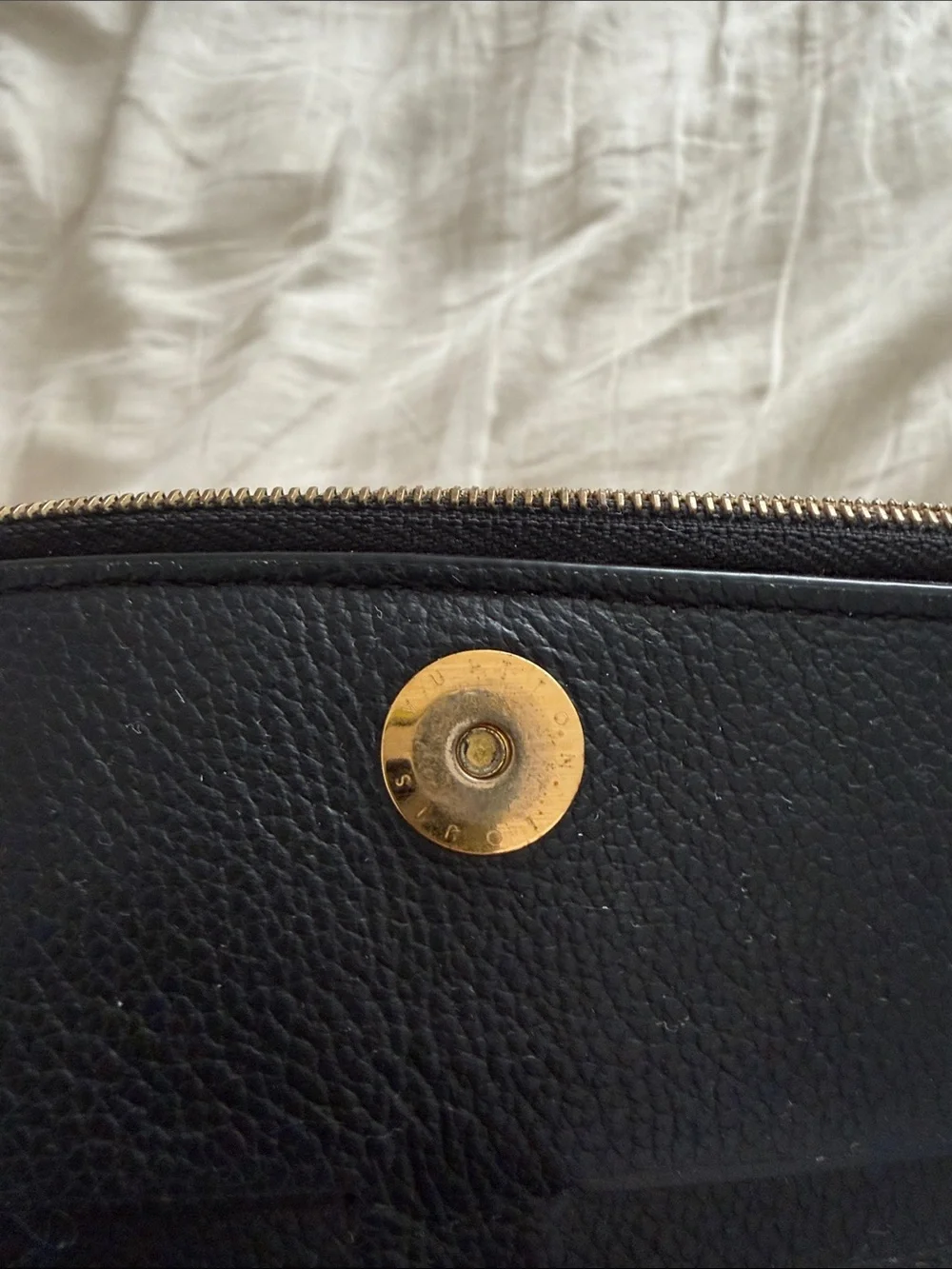 Louis Vuitton Black Monogram Embossed wallet
